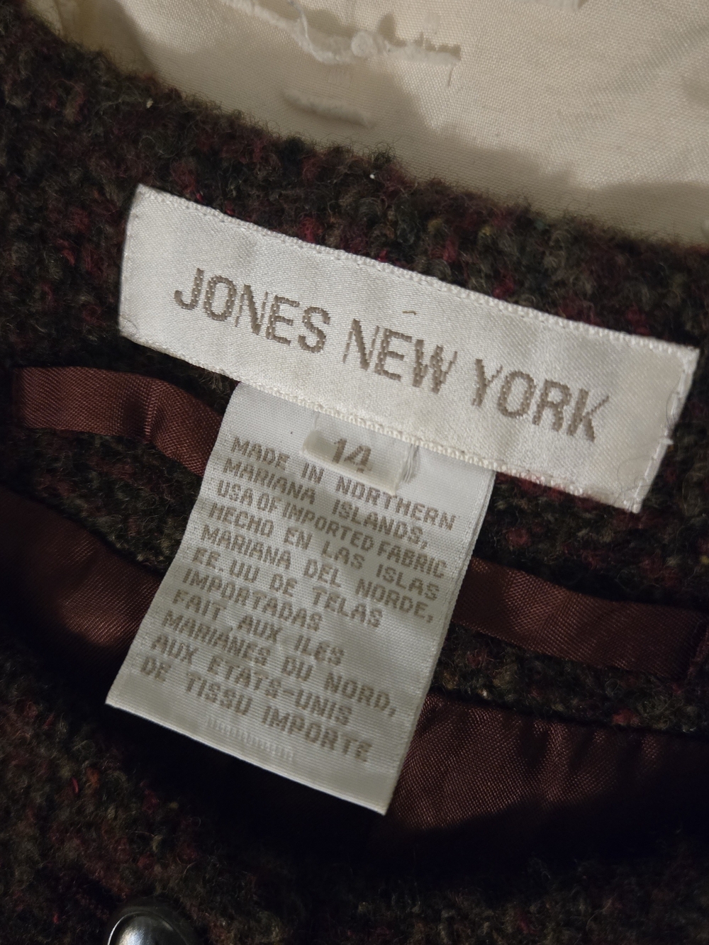 Jones New York Textured Wool-Blend Coat - Picture 4 of 8
